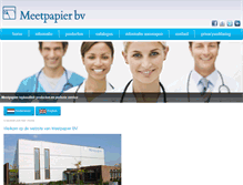 Tablet Screenshot of meetpapier.nl